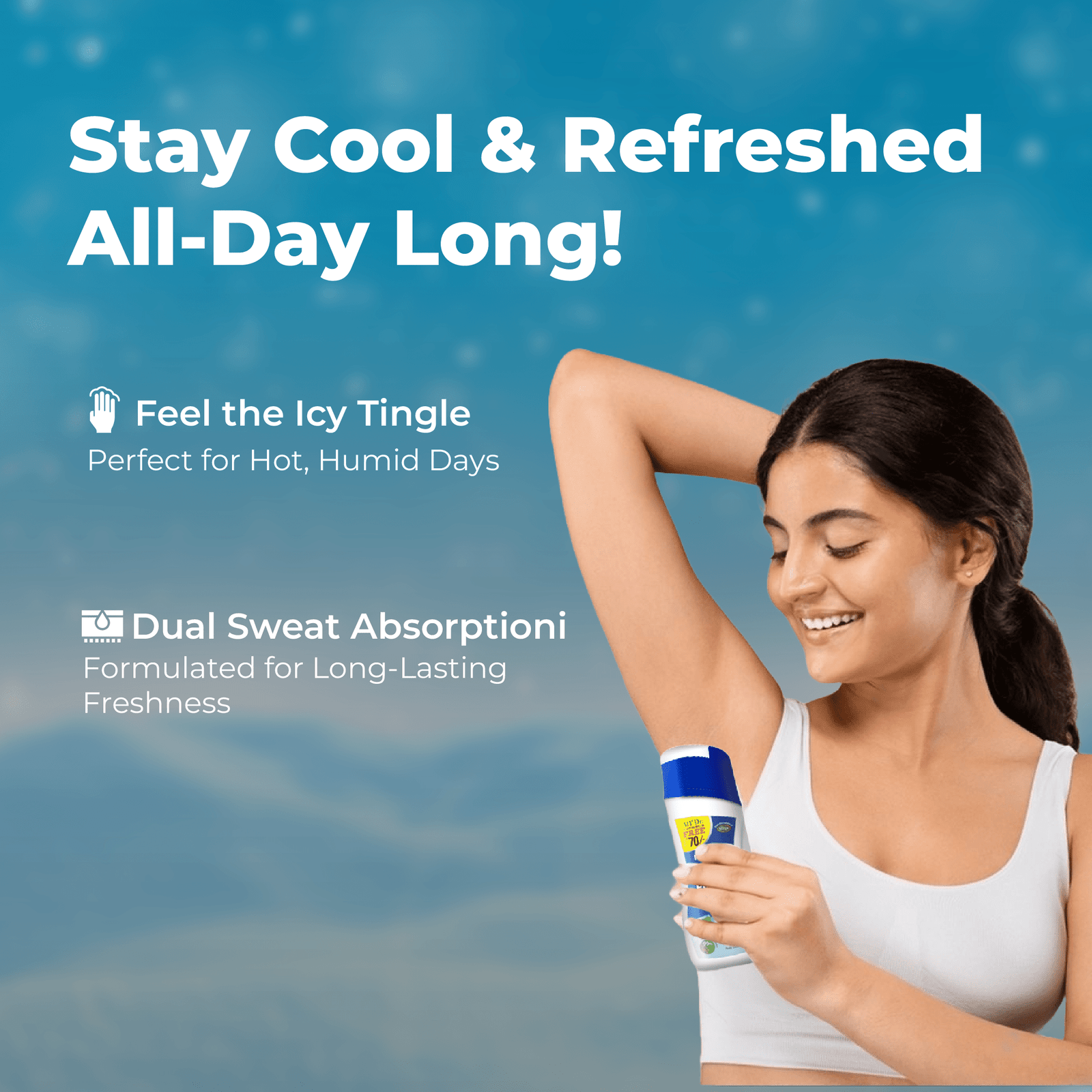 Itchstop Prickly Heat Powder - Ice Menthol (185 g) - Image 2